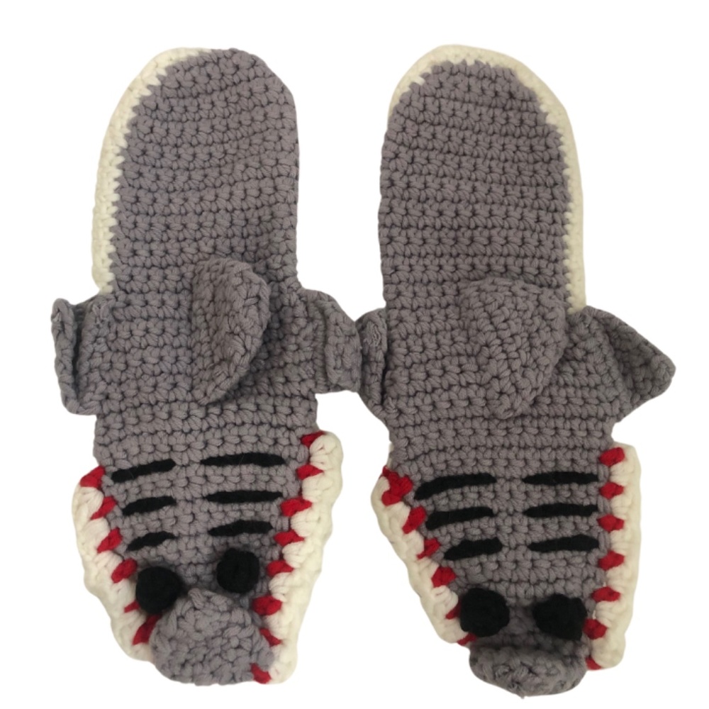 Shark Slipper Knitted